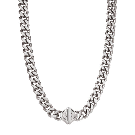 Collana a catena Armani in acciaio inossidabile argento AR.EGS3131040