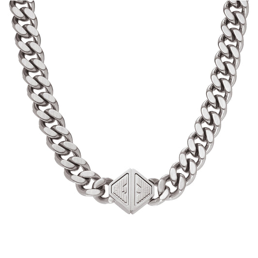 Collana a catena Armani in acciaio inossidabile argento AR.EGS3131040