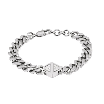 Bracciale a catena Armani in acciaio inossidabile color argento AR.EGS3132040