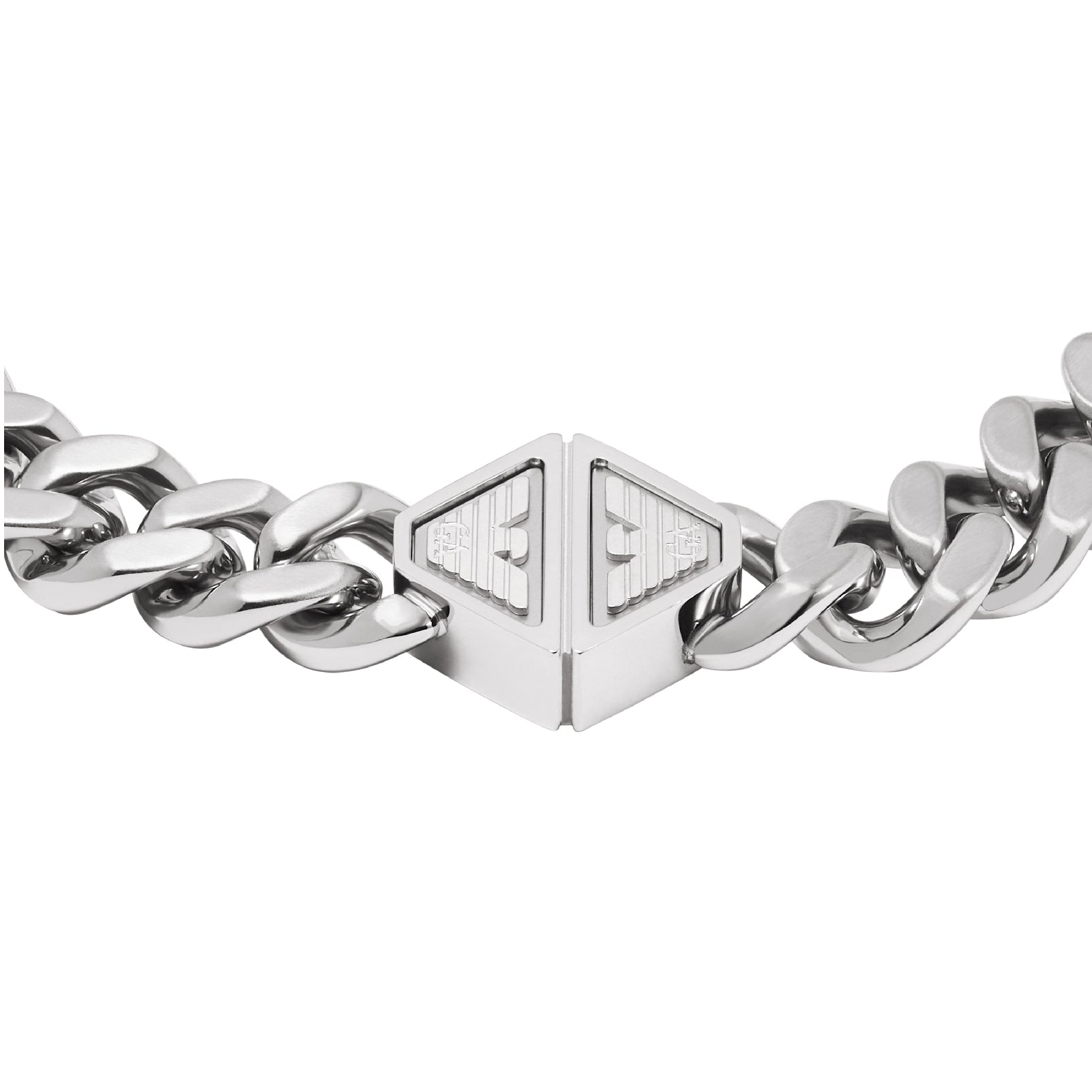 Bracciale a catena Armani in acciaio inossidabile color argento AR.EGS3132040