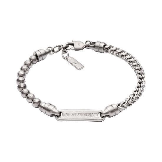 Bracciale catena da uomo del brand Armani in acciaio Regolabile 19-21 cm