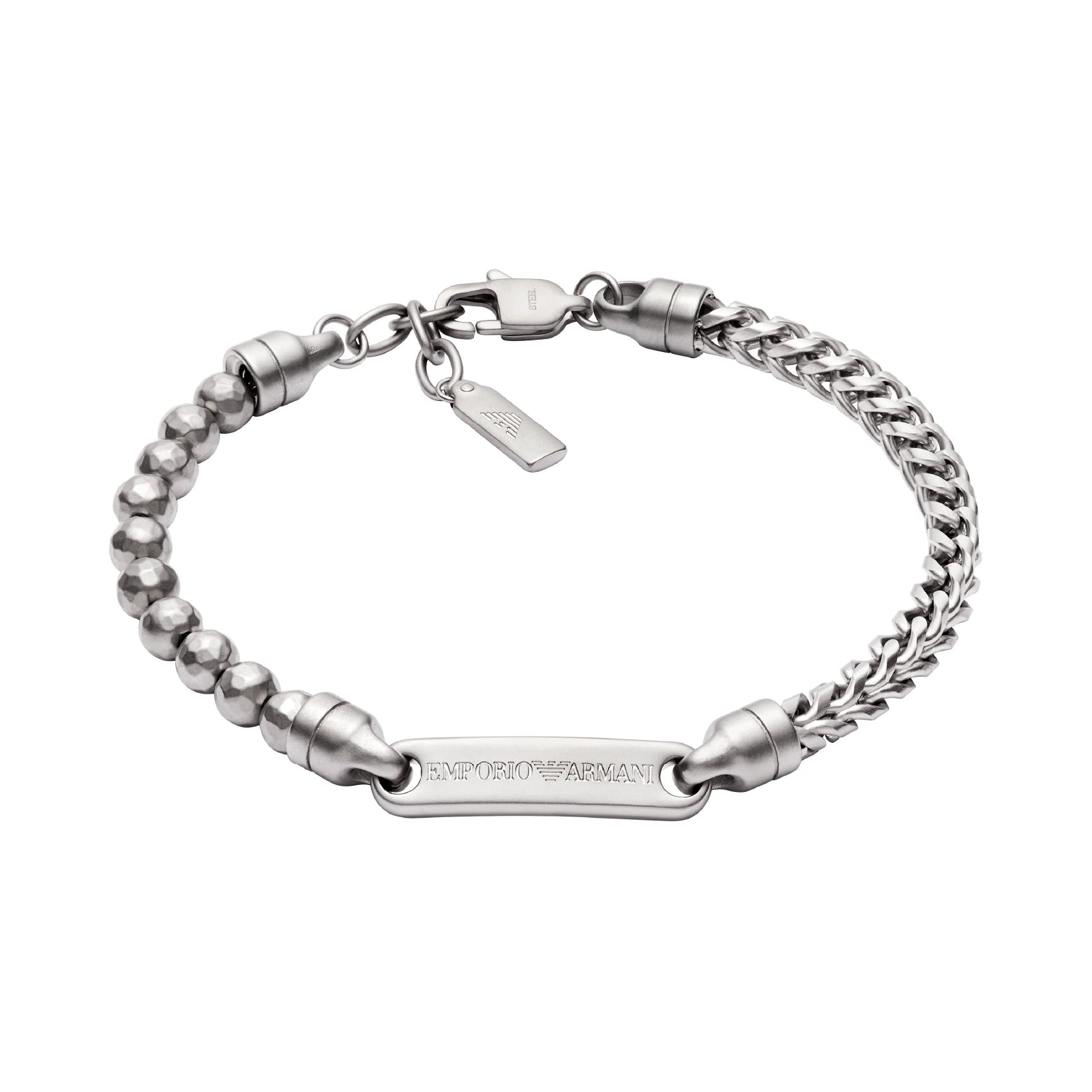 Bracciale catena da uomo del brand Armani in acciaio Regolabile 19-21 cm