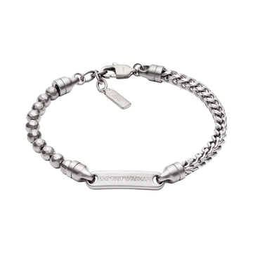 Bracciale catena da uomo del brand Armani in acciaio Regolabile 19-21 cm