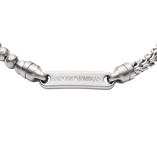 Bracciale catena da uomo del brand Armani in acciaio Regolabile 19-21 cm