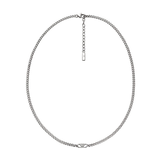 Collana girocollo da uomo collezione Armani in acciaio MISURA UNICA