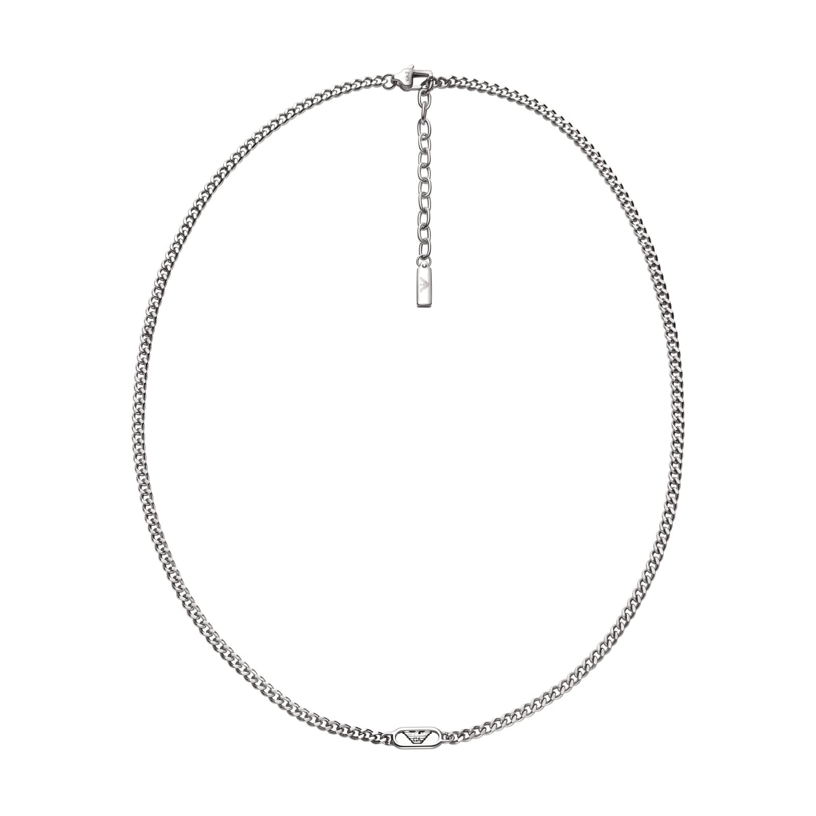 Collana girocollo da uomo collezione Armani in acciaio MISURA UNICA