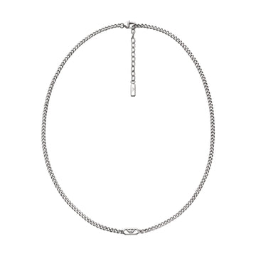Collana girocollo da uomo collezione Armani in acciaio MISURA UNICA