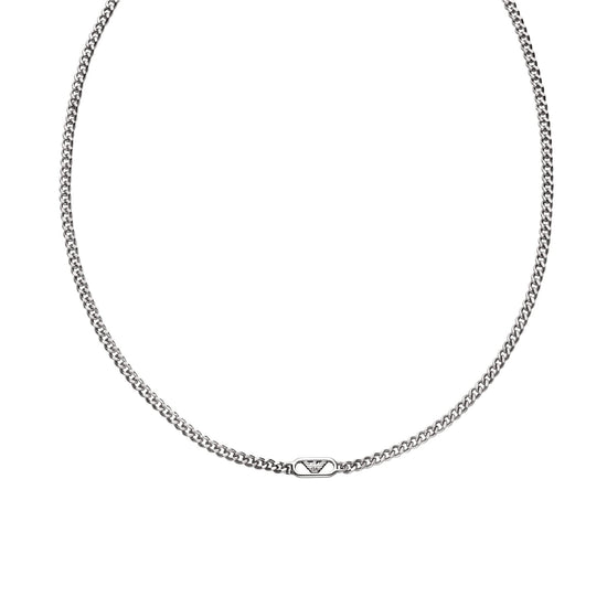 Collana girocollo da uomo collezione Armani in acciaio MISURA UNICA