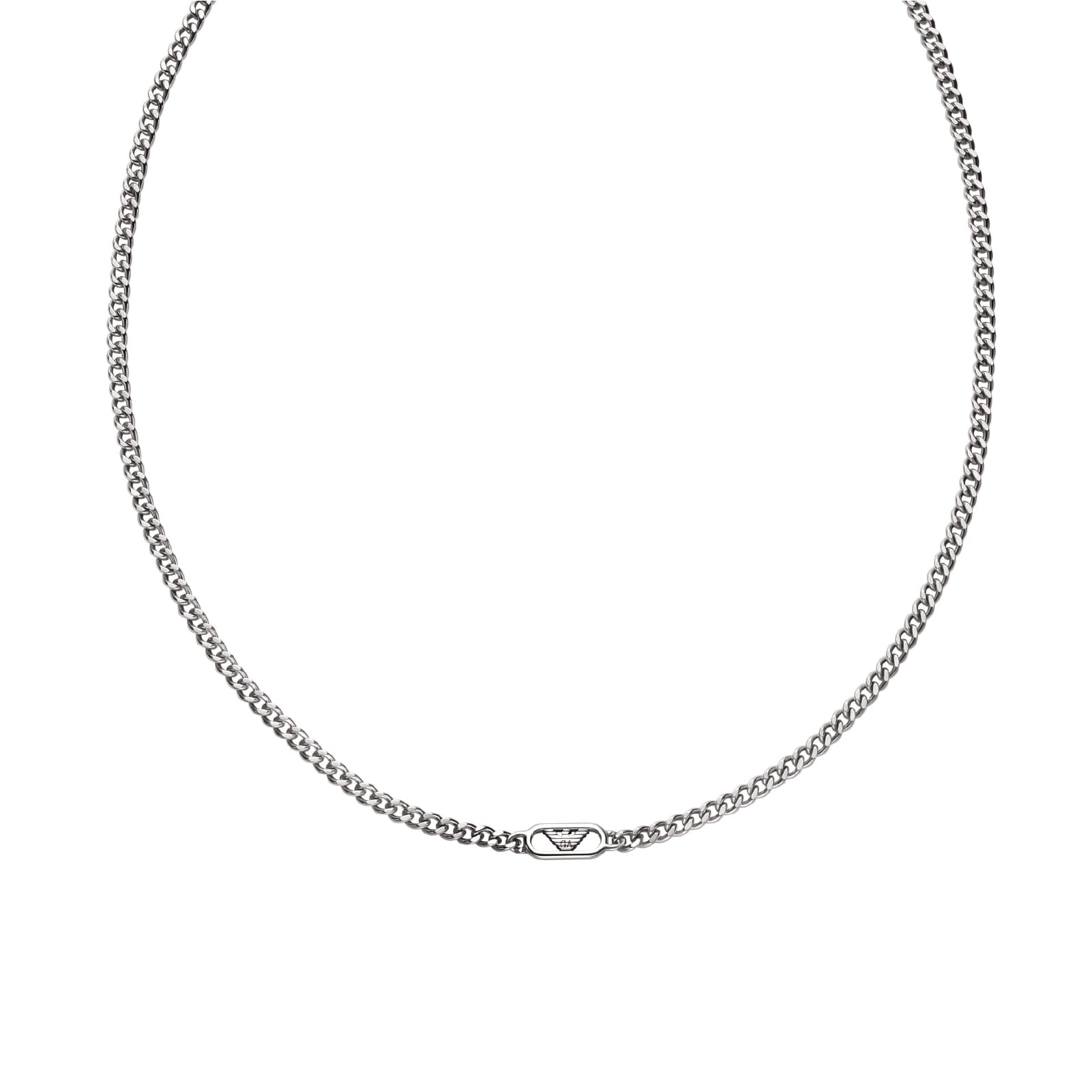 Collana girocollo da uomo collezione Armani in acciaio MISURA UNICA