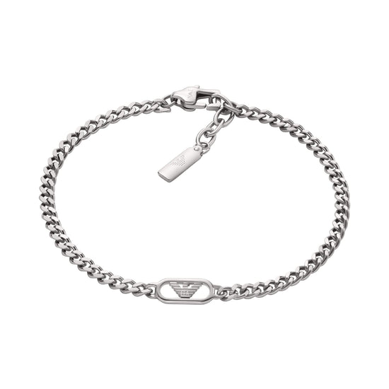Bracciale catena da uomo collezione Armani in acciaio REGOLABILE
