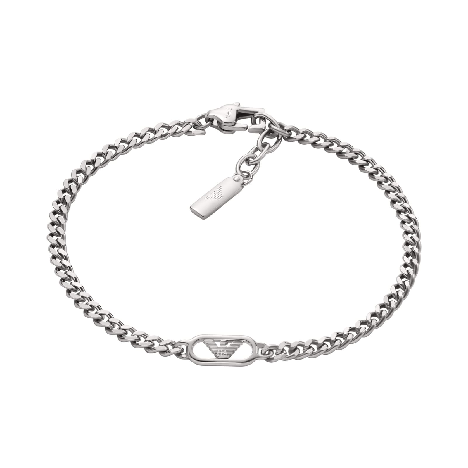 Bracciale catena da uomo collezione Armani in acciaio REGOLABILE