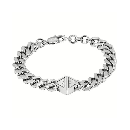 Collana Armani Iconic Trend pietre blu doppia catena uomo MISURA UNICA