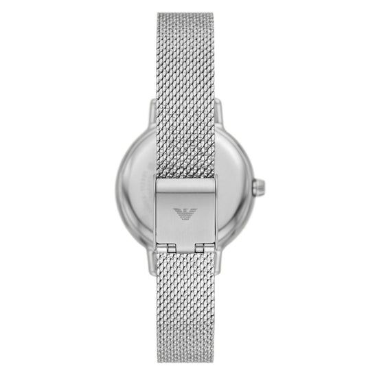 Orologio donna Emporio Armani in acciaio mesh con cristalli 32 cm AR11584-2