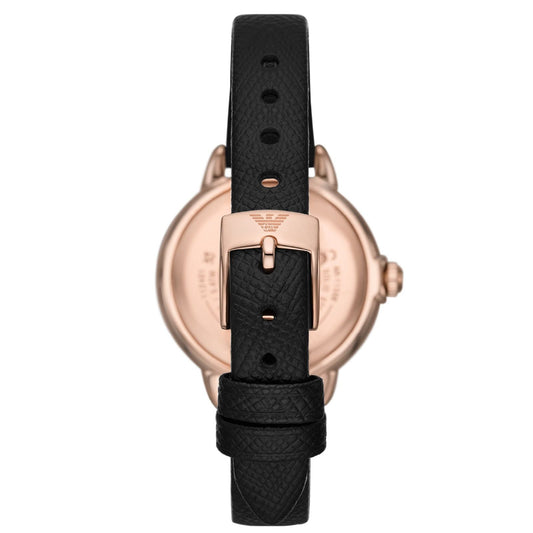 Orologio donna Emporio Armani acciaio pelle con madreperla e cristalli 32mm AR11598-2