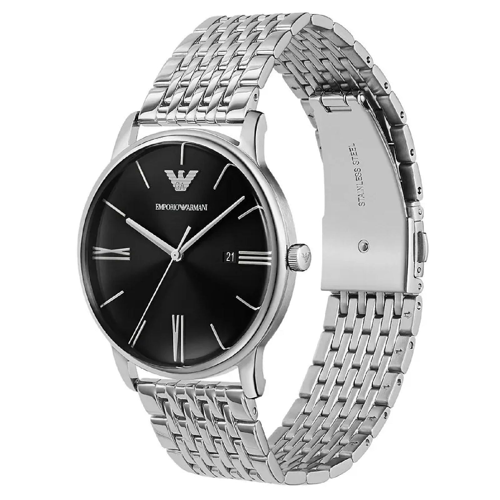 Orologio uomo Emporio Armani in acciaio quadrante nero 42mm AR11600-2