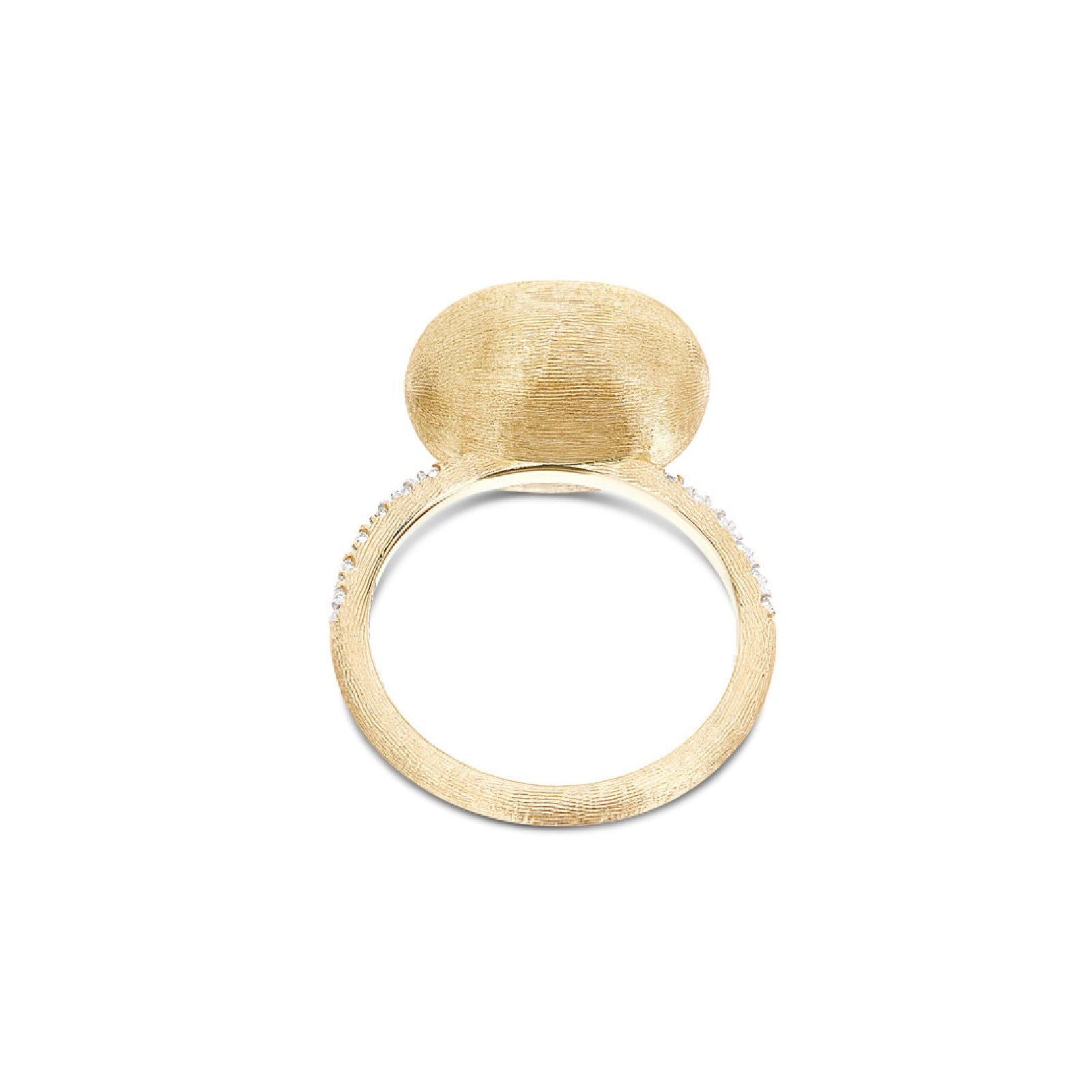 Anello donna Nanis Dancing Élite in oro giallo con boule e diamanti 0,12ct AS27-583-3