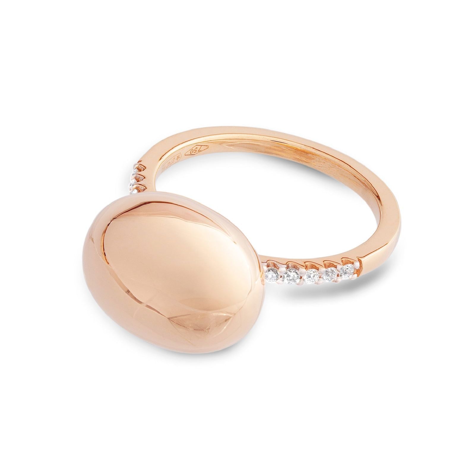 Anello donna Nanis Dancing Élite oro rosa con diamanti di 0,12ct AS27-583L-4