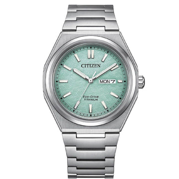 Orologio uomo Citizen in titanio quadrante turchese 40mm AW0130-85M-1