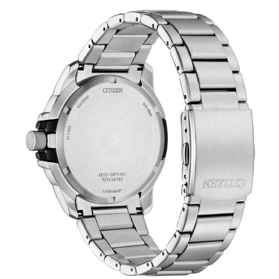 Orologio solo tempo uomo Citizen Sporty in acciaio con quadrante verde 44mm AW1800-89X-2