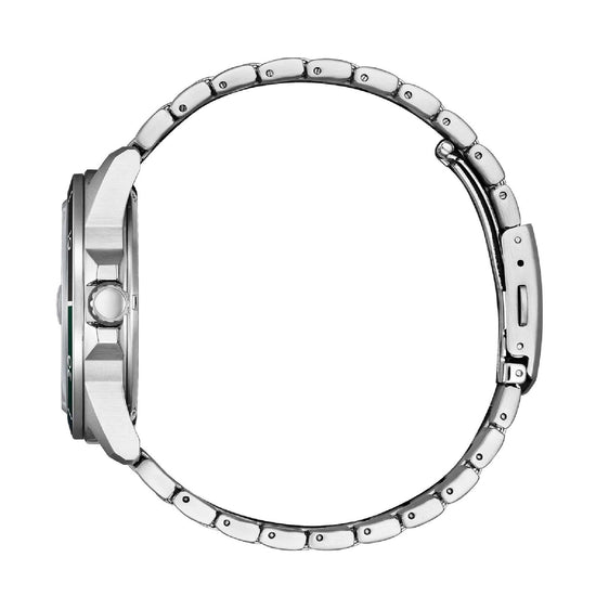 Orologio solo tempo uomo Citizen Sporty in acciaio con quadrante verde 42mm AW1811-82X-3