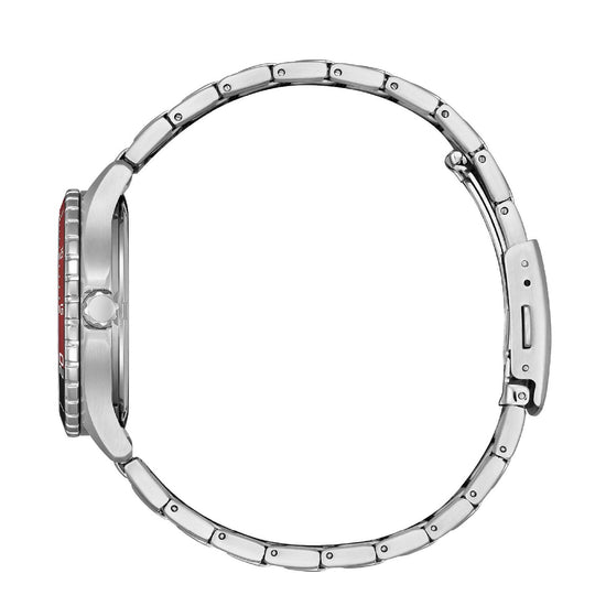 Orologio solo tempo uomo Citizen Sporty in acciaio con quadrante nero 37mm AW1820-81E-3