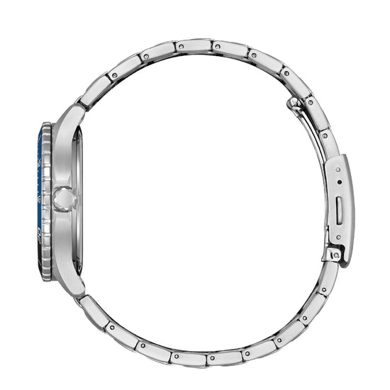 Orologio solo tempo uomo Citizen Sporty in acciaio con quadrante blu 37mm AW1821-89L-3