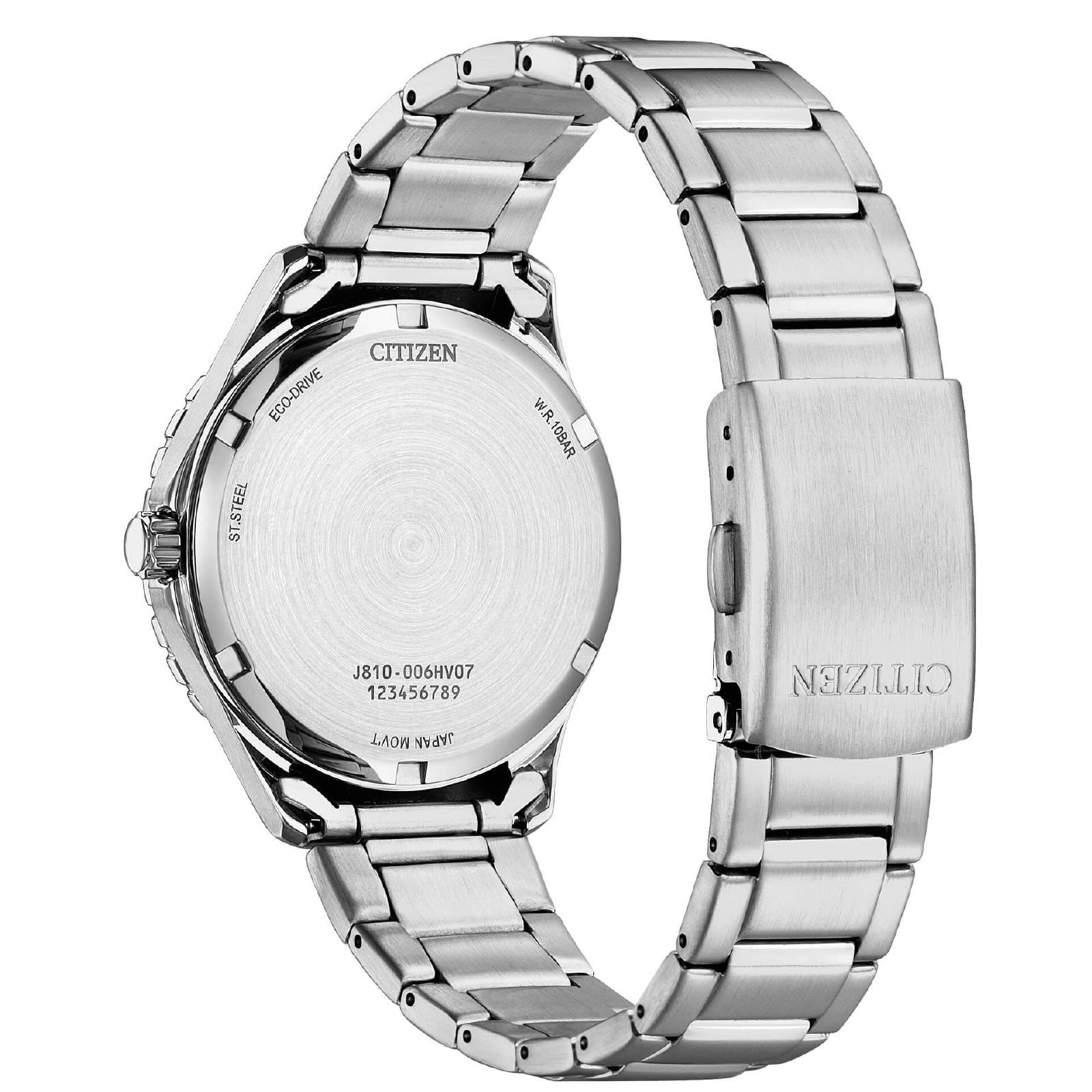 Orologio solo tempo uomo Citizen Sporty in acciaio con quadrante verde 37mm AW1828-80X-2
