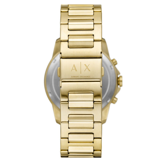 Orologio cronografo in acciaio Armani Exchange uomo oro e verde con datario AX1746-2