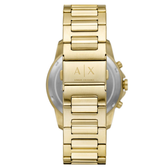 Orologio cronografo in acciaio Armani Exchange uomo oro e verde con datario AX1746-2