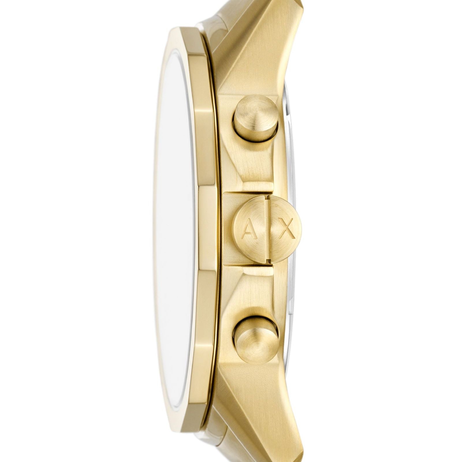 Orologio cronografo in acciaio Armani Exchange uomo oro e verde con datario AX1746-3