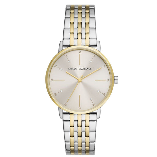 Orologio solo tempo in acciaio Armani Exchange da donna oro e argento AX5595-1