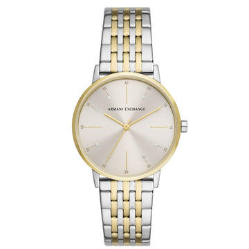 Orologio solo tempo in acciaio Armani Exchange da donna oro e argento AX5595-1