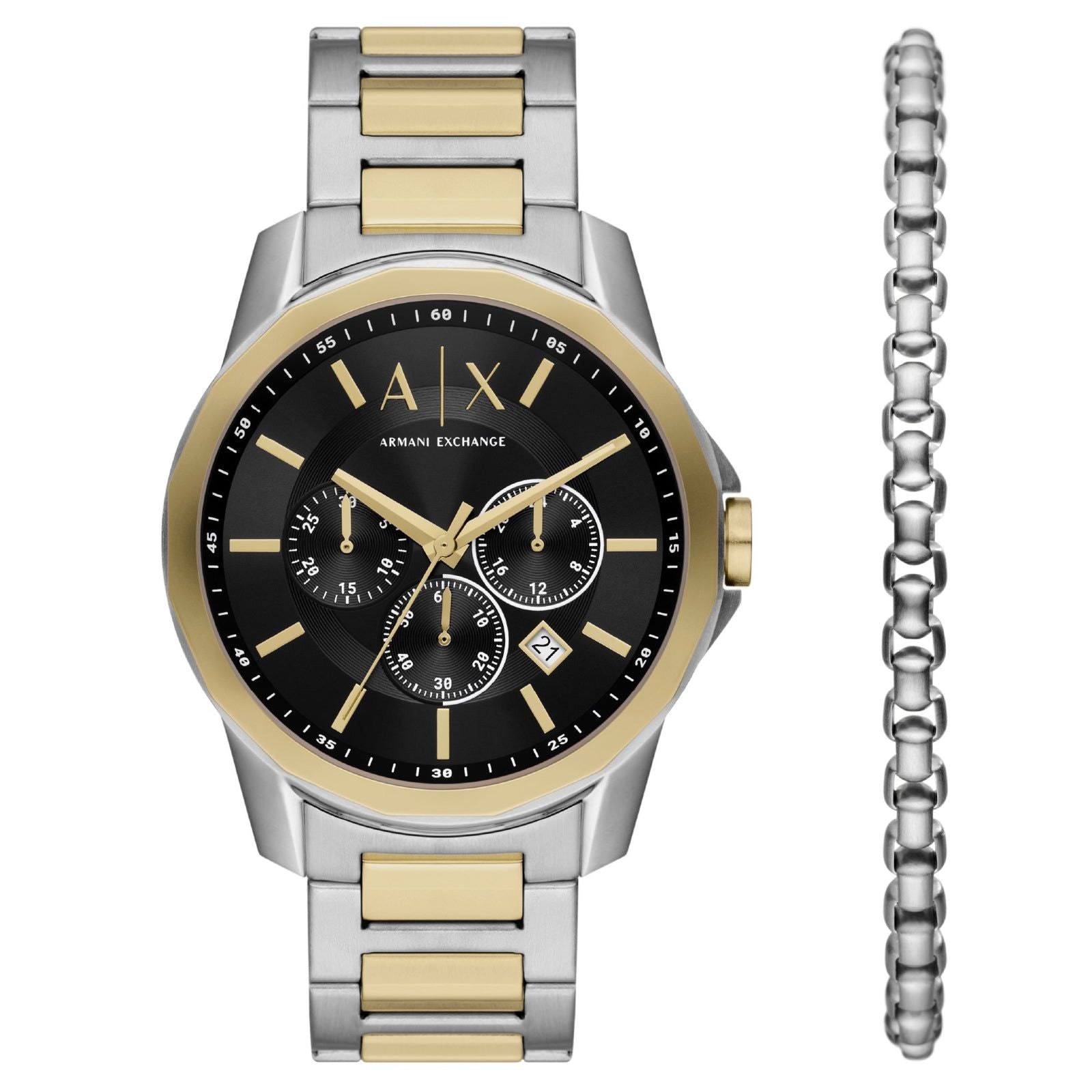 Cofanetto orologio cronografo Armani Exchange da uomo AX7148SET-1