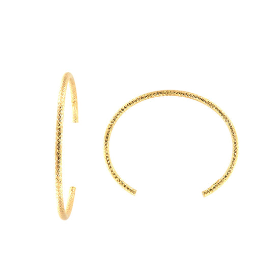 Bracciale rigido Fraboso Sparta in argento placcato oro diametro 6 cm