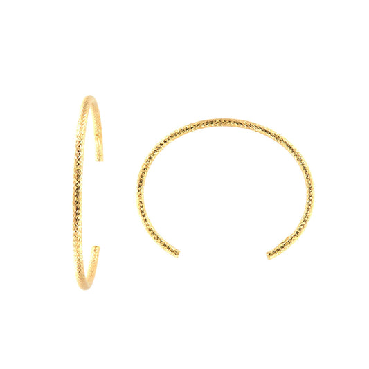 Bracciale rigido Fraboso Sparta in argento placcato oro diametro 6 cm