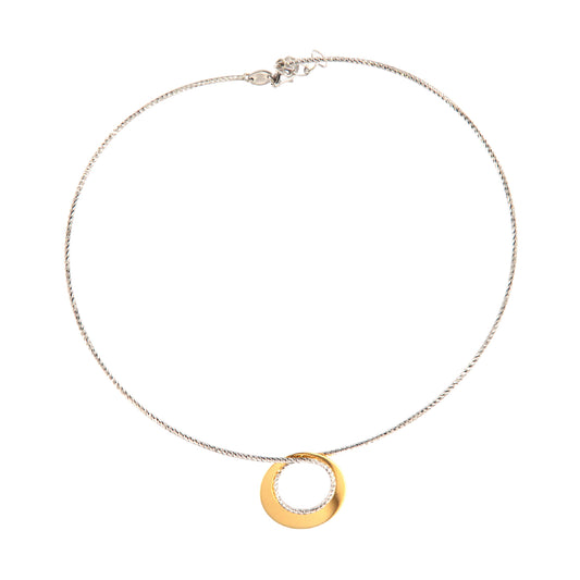 Collana rigida da donna Fraboso in argento bicolor rosé MISURA UNICA
