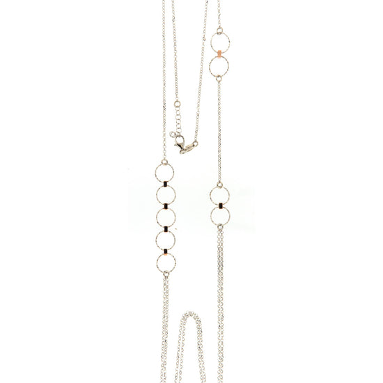 Collana lunga Fraboso Incanto in argento bicolore oro rosa MISURA UNICA