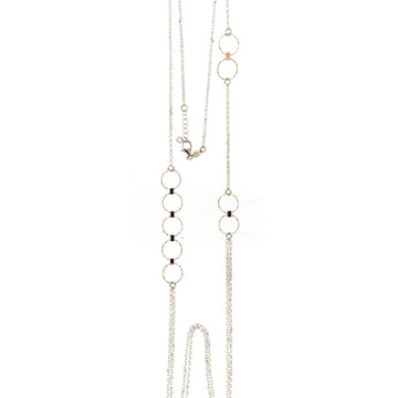 Collana lunga Fraboso Incanto in argento bicolore oro rosa MISURA UNICA