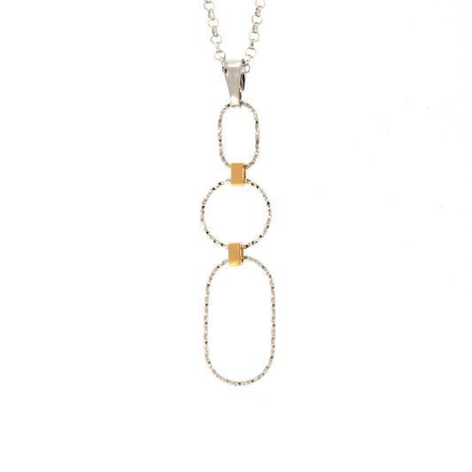 Collana girocollo Fraboso Urban in argento 925 bicolore donna MISURA UNICA