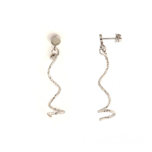 Orecchini pendenti medi da donna Fraboso in argento 925 rodiato B.OR06732RH