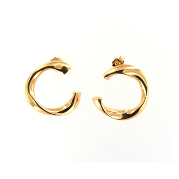 Orecchini a cerchio Fraboso Specchio in argento dorato MISURA UNICA