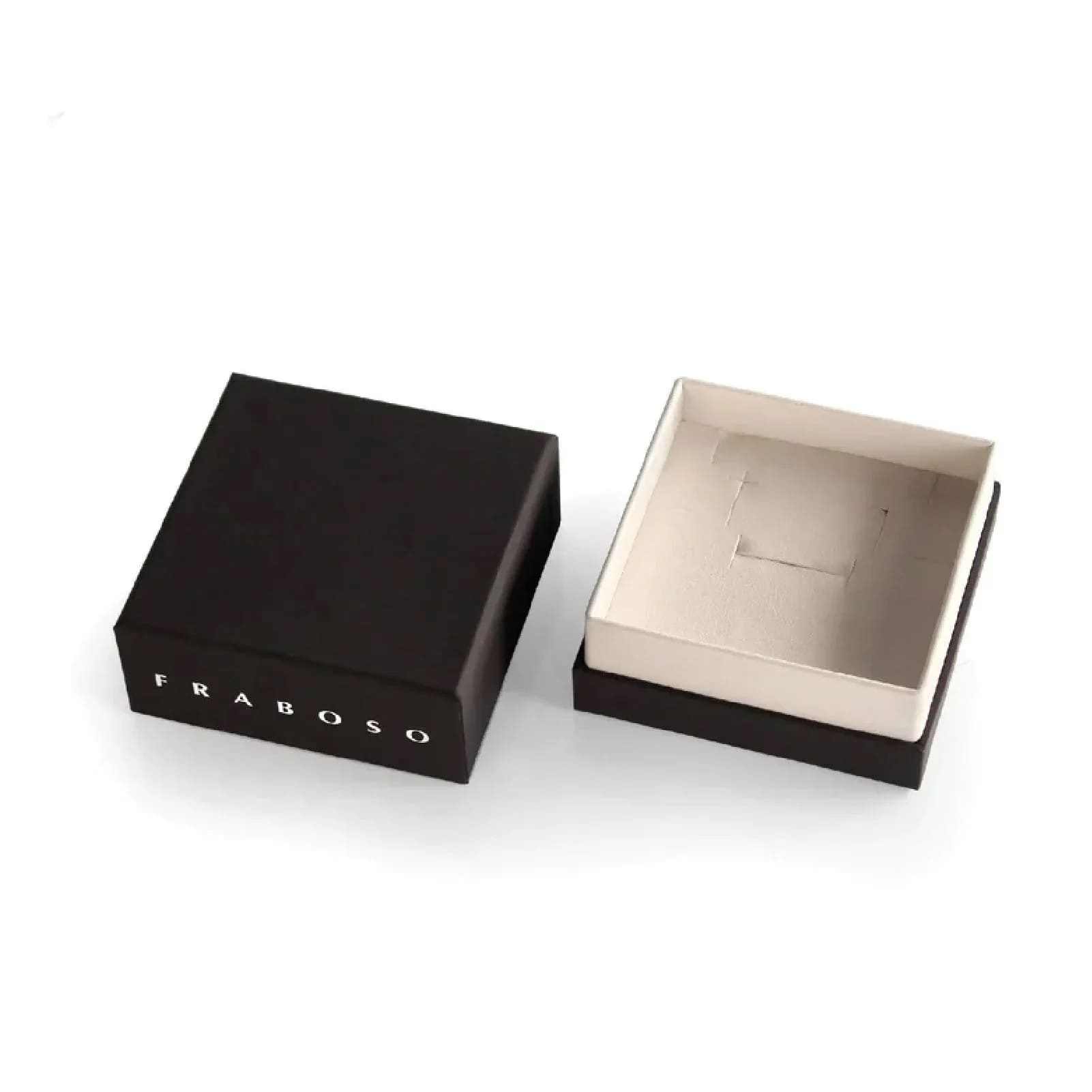 Orecchini a lobo Fraboso in argento rodiato a forma di rombo MISURA UNICA