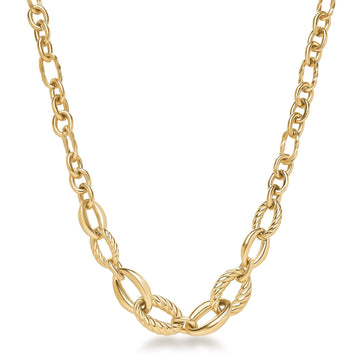 Collana donna Brosway Amy in acciaio dorato con 8 maglie ovali BAY04-1