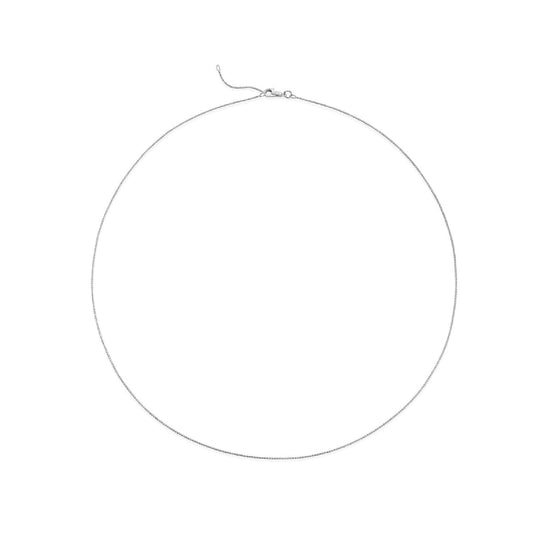 Collana girocollo leBebé I Classici in oro bianco 9kt catena MISURA UNICA
