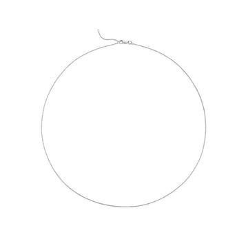Collana girocollo leBebé I Classici in oro bianco 9kt catena MISURA UNICA