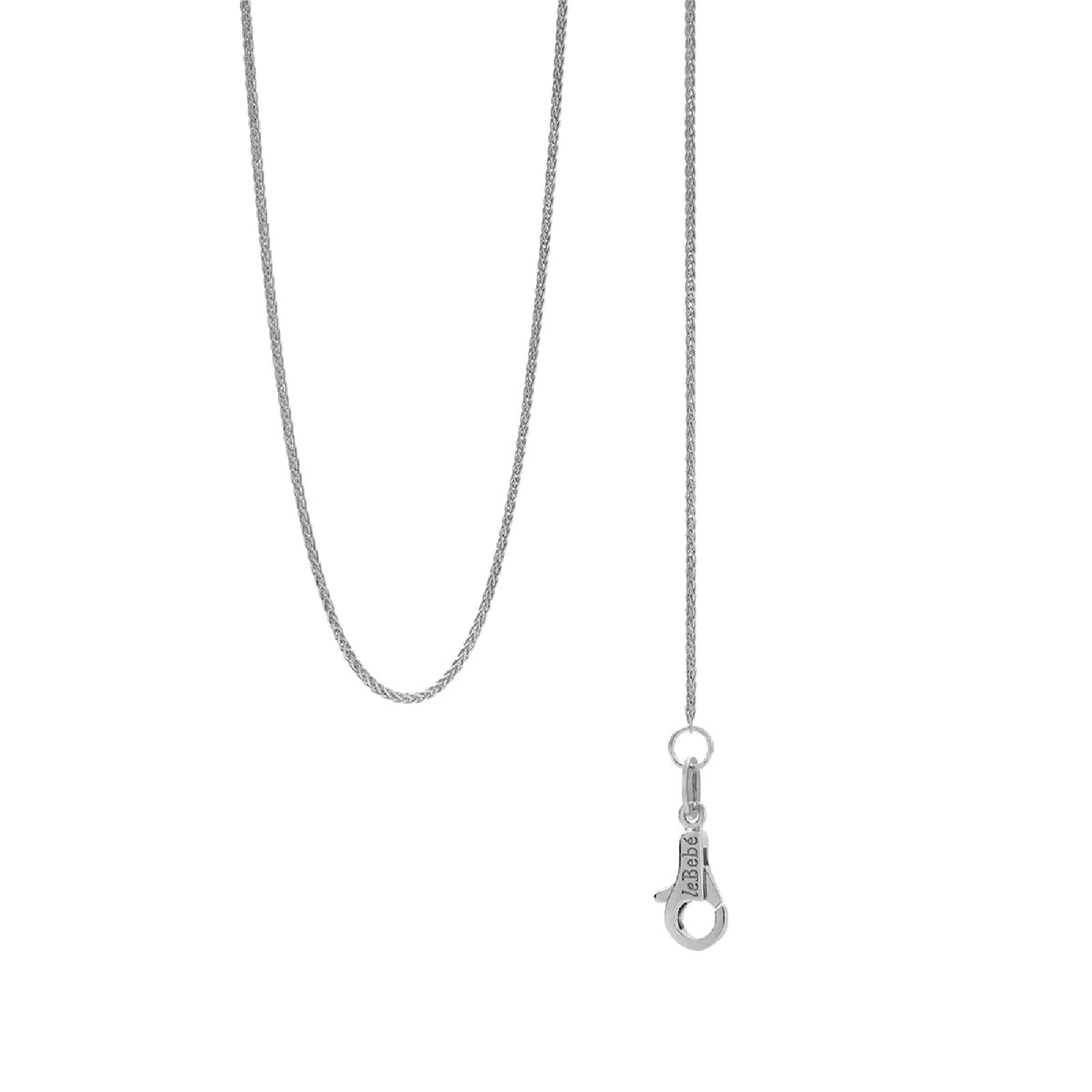 Collana girocollo leBebé I Classici in oro bianco 9kt catena MISURA UNICA