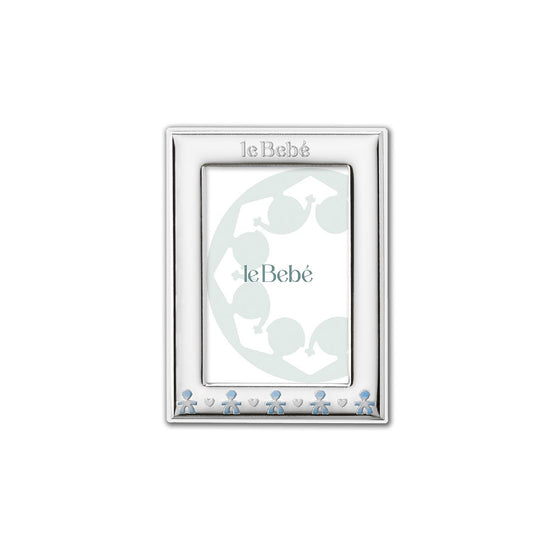 Cornice 9x13 leBebé con sagome a forma di bimbo in argento MISURA UNICA