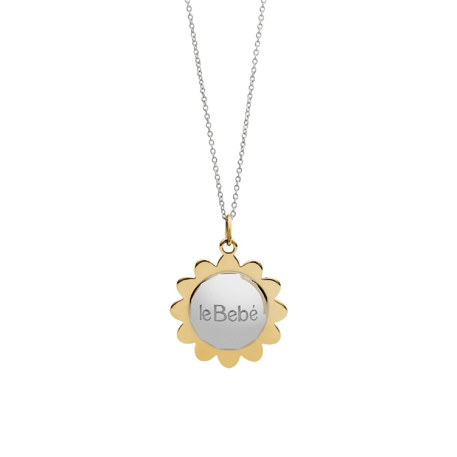 Collana con pendente leBebé in argento placcato oro da donna BE.SNM061