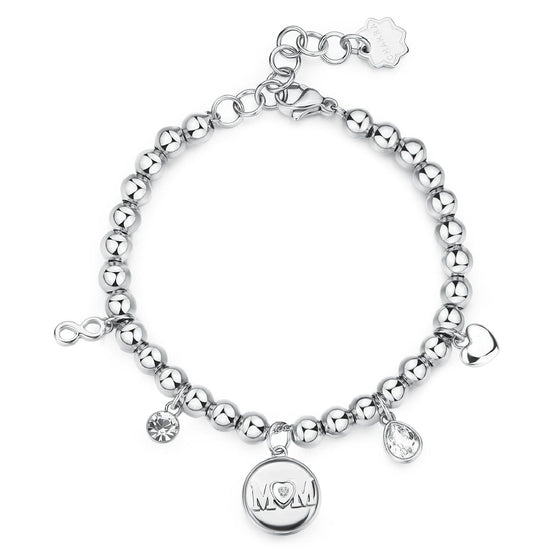 Bracciale donna Brosway Chakra in acciaio con scritta "Mom" BHKB203-1