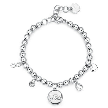 Bracciale donna Brosway Chakra in acciaio con scritta "Mom" BHKB203-1